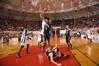 The Lady Bulldogs play hard in the Semifinals of the NAIA National Championship against Oklahoma City University. The Lady Bulldogs won this game 63-61 advancing them to the championship game.  - Photo by Morris Abernathy
