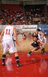 The Lady Bulldogs play defense against Azusa Pacific University in the Championship game of the NAIA National Tournament. Union came out champions with a victory of 73-65 - Photo by Morris Abernathy