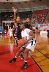 03/82/10 - Lavanda Ross, sophomore accounting major, plays offense in the Championship game of the NAIA National Tournament. The Lady Bulldogs defeated Azusa Pacific 73-65.