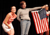 FOCUS leaders perform a skit that describes what they'd be doing if they weren't FOCUS leaders at the 2003 FOCUS show. - Photo by Justin Veneman