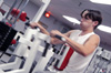 To get a quality work-out, Junior Randy Gulledge, undecided major, pushes the limits to ensure he gets the most out of his time in the Wellness Center. - Photo by Lindsay Stavish