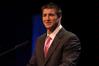 Tim Tebow speaks at the Roy L. White Legacy Golf and Gala event. - Photo by Morris Abernathy