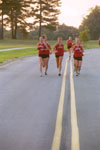 Union women's cross country team during practice. - Photo by Jim Veneman