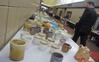 Pottery sits on display at the annual Mother's Day Pottery and Art Sale, where art students have the opportunity to see their work.  - Photo by Morris Abernathy