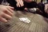 Students play fun card games at their weekly game night in the Bowld Commons. - Photo by Ryan Oetting