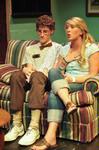 Cameron Puckett, sophomore media communications, and Cassie Osborn, freshman social work, perform in the a student directed one act.  - Photo by Ryan Oetting