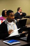 Students listen intently in a BSOL Degree Program class.  - Photo by Morris Abernathy