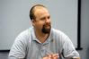 Dr. Micah Watson, assistant professor of political science, teaches a class.  - Photo by Morris Abernathy