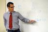 Dr. Phillip Ryan, associate professor of language and coordinator of the ESL program, teaches a class.  - Photo by Morris Abernathy
