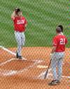 Beau Baker (left), David Maristany (21). - Photo by Steven Aldridge