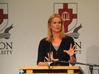 9/30/09 - Katty Kay, co-presenter of BBC World news bulletins and the Washington correspondent for BBC World News America, speaks in the Carl Grant Events Center as part of the 11th annual Union Forum luncheon lecture series. 
