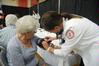 Many senior adults visited Union for the Senior Adult Extravaganza. They were treated to a health fair when they could get their blood pressure taken among other things.  - Photo by Morris Abernathy