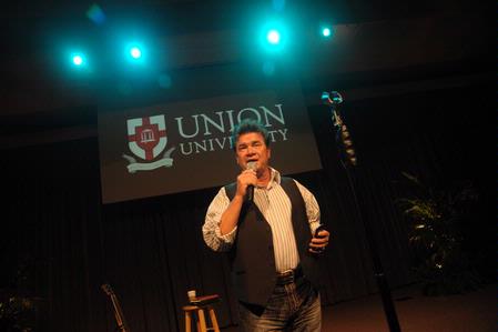 Russ Taff performs at the Senior Adult Extravaganza.