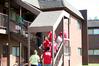 Faculy, staff, and returning students of Union University help new students move their things into the dorms on Move In Day.  - Photo by Deanna Santangelo