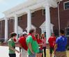 Freshmen meet in front of the Bowld Student Commons to learn the rules of the Focus Scavenger Hunt around the city of Jackson.  - Photo by Ebbie Davis