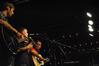 New students Josh Rhyne, Cody Hill, and Jonathan Kerr perform during new student Open Mic at Barefoots Joe. - Photo by Victoria Stargel