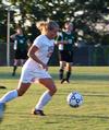 09/247/10 - Natali Stallings breaks away from her Delta State opponent during a home game. The Lady Bulldogs won the game 1-0. 