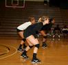 09/252/10 - Lauren Sprouse, Kelsey Duling, and Marcela Madeira prepare for a serve from Martin Methodist.