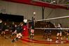 09/252/10 - Emmie Moroski sets up a spike for Ana Sims during a game against Martin Methodist, which �鶹��Ƶ won 3-1.