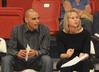 Assistant Coach Ariel Apolinario and Head Coach Kelly Elliott - Photo by Steven Aldridge