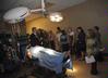 Tim Smith, dean of the school of nursing, gives a tour of the facilities in Providence Hall. - Photo by Morris Abernathy