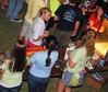 Students get their popcorn and drinks before the first Movie on the Lawn of the semester.  - Photo by Abigail Harris