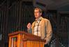 Joel White, lecturer in new testament at the Free Theological University in Giessen, Germany, speaks in chapel.  - Photo by Victoria Stargel