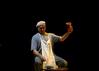 Curt Cloninger performs his one-man act in the W.D. Powell Theatre. He portrays different characters in Biblical stories in order to leave a lasting impact for the Gospel.  - Photo by Deanna Santangelo