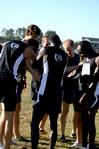 10/2/10 - The Bulldog cross country team huddles together for prayer before a race.  - Deanna Santangelo