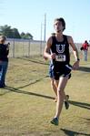 Caleb Creel, freshman theology major, runs in a Bulldog cross country meet.  - Photo by Deanna Santangelo