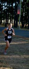 10/275/10 - Hannah Clardy, senior Biblical studies major, runs in a meet on �鶹��Ƶ's campus. 