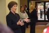 10/19/10 - Laura Bush, former first lady of the United States, speaks with students on Union's campus before the 13th annual Scholarship Banquet.