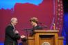10/19/10 - Dr. David S. Dockery, president of Union University, thanks Laura Bush, former first lady of the United States, for speaking at the 13th annual Scholarship Banquet.