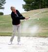10/19/10 - Jesper Swedenborg, junior business major, practices his putting during a Union golf practice. 