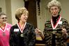Carolyn Townsend McAfee, alum 1961, laughs at a story that Pat Anderson Howerton, alum 1961, tells in the old chapel that now serves as a courtroom. The class of 1961 came back to Union and toured the old campus for their 50th reunion during homecoming weekend. - Photo by Deanna Santangelo
