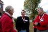 Raymond Mott, Ray Neil Graves, and Bob Cummings, alumni from the class of 1961, reminisce about Union at their 50th reunion during homecoming weekend.  - Photo by Deanna Santangelo