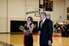 Anna Ezell, junior intercultural studies major, waves to the crowd during homecoming festivities. Ezell was a representative for the homecoming court.  - Photo by Deanna Santangelo