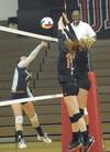 10/28/10 - Anna Sims and Caroline Robbins go up for the block.