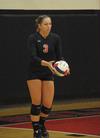 10/28/10 - Heather Lieberman serves the ball.