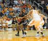 11/311/10 - Lavanda Ross goes up for a shot against the Lady Vols in the exhibition game in Knoxville. 