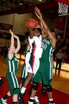 11/322/10 - Lavanda Ross goes for a lay-up during the first game of the 17th Annual Jackson Rotary Classic in which the Lady Bulldogs defeated Oklahoma Baptist University 76-62.
