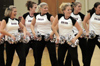 10/23/03 - The 2003-04 cheerleaders perform during Bulldog Madness.