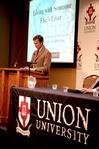 Jay Bernheisel, associate professor of engineering, discusses his experience living with primary sclerosing cholangitis, or PSC, a liver disease believed to be caused by autoimmunity.  - Photo by Deanna Santangelo