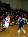 11/20/10 - Kayla Bryant major runs the ball down the court during the game against Vanguard University in the third round of the 17th Annual Jackson Rotary Classic.