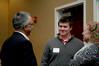 Richard Grimm, senior vice president for enrollment services, talks with prospective student Noah Killebrew and his family during a winter preview day. - Photo by Deanna Santangelo