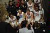 02/34/11 - Coach Mark Campbell talks to the Lady Bulldogs during a time out in the game against Bethel University. 
