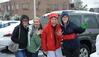 Students enjoy some time outside in the snow. - Photo by Morris Abernathy