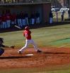 02/12/11 - Cole McAdams steps up to bat against Oklahoma Wesleyan University. The Bulldogs won both games of the double header.