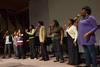 MOSAIC choir sings a capella beautifully at the beginning of chapel service.  - Photo by Victoria Stargel