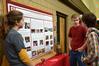 Christian Wallen, junior chemistry major, speaks to students during the student organizations fair about the ways to get involved in Union's chemistry department through organizations. - Photo by Abigail Harris